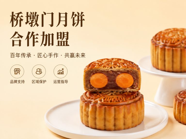 嘉兴桥墩门精品果仁大月饼